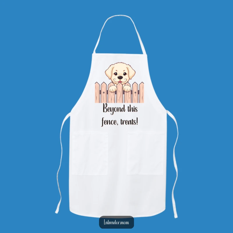Funny Labrador Pup Apron - Eager Dog Chef, Perfect Kitchen Gift!
