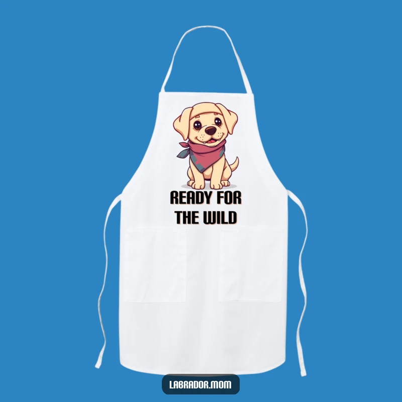Funny Adventure Labrador Bandanna Apron: Cook Up Fun in the Kitchen Gift