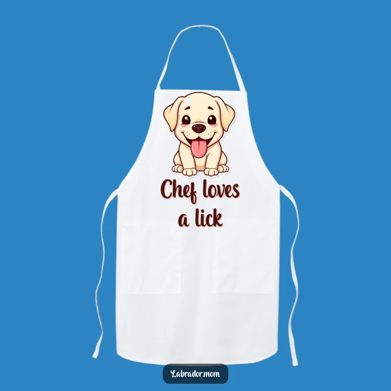 Funny Kawaii Labrador Apron: Happy Chef Dog, Adorable Kitchenwear Gift