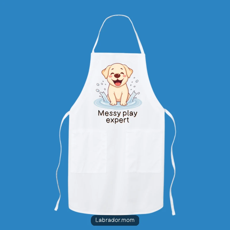 Funny Kawaii Labrador Apron - Cute Dog Chef Accessory for Kitchen Fun