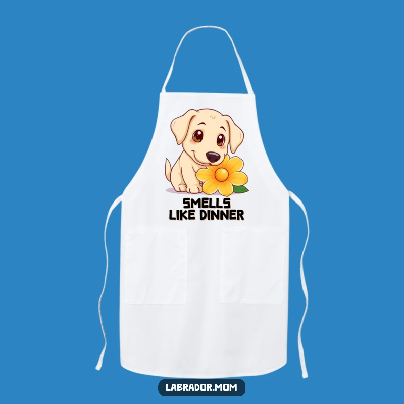 Funny Curious Labrador Apron: Gardener's Wear for Gentle Cooks