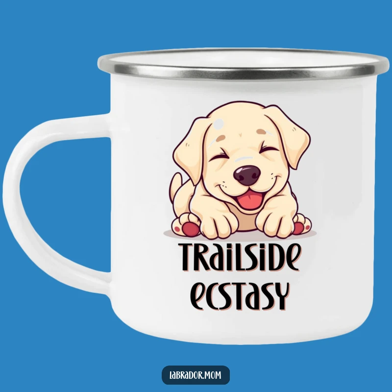 Durable Funny Kawaii Labrador Puppy Tumbling Camping Mug - Adventure Ready