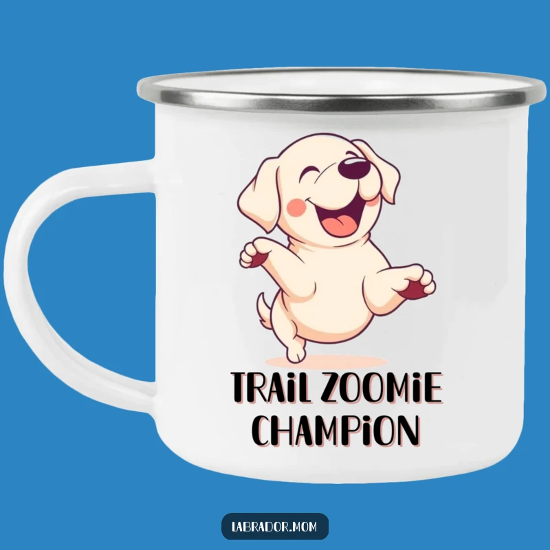 Funny Kawaii Lab Zoomie Camping Mug: Energetic Drinkware, Fun Funny Gift for Outdoors