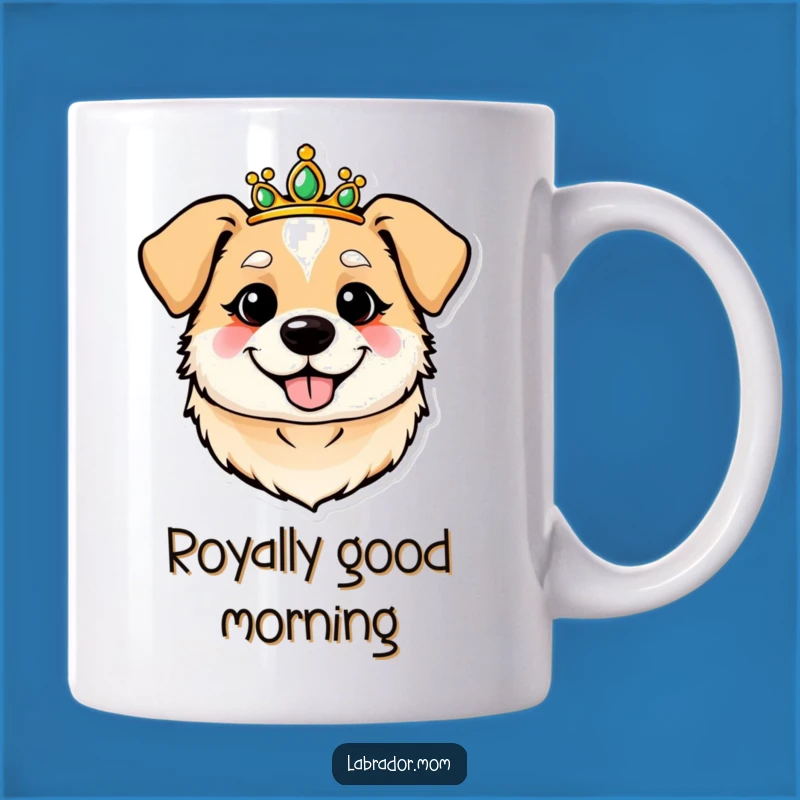 Funny Royal Dog Tiara Mug: Celebrate Your Pampered Pooch with Royal Flair