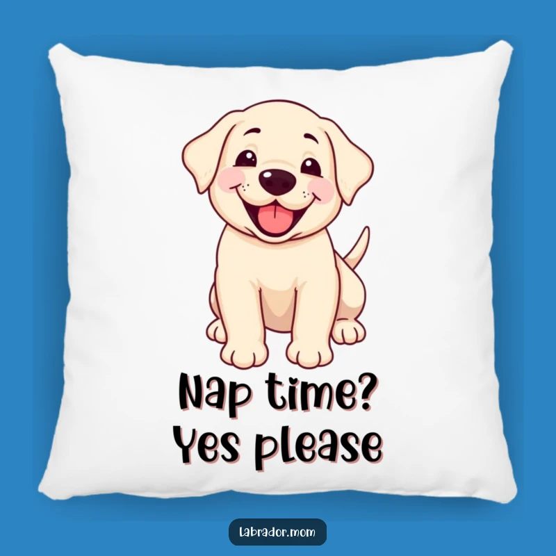 Cozy Funny Happy Labrador Cub Pillow - Wagging Tail Comfort, Sweet Gift!