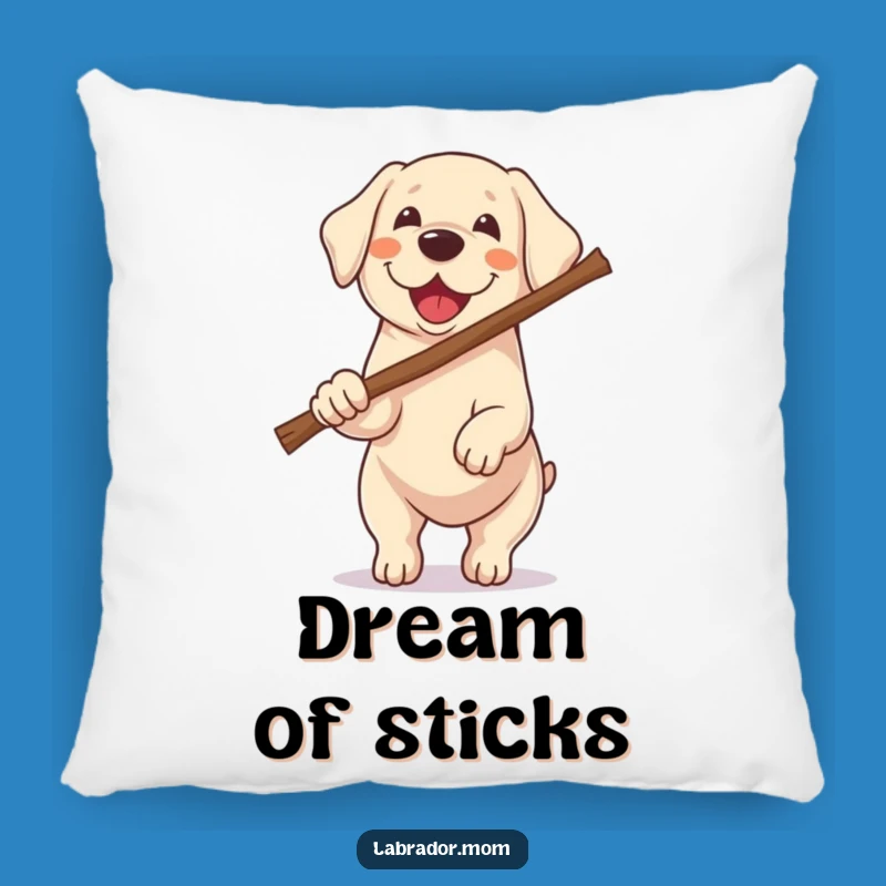 Funny Kawaii Labrador Pillow - Cozy Giant Stick Dog Cushion