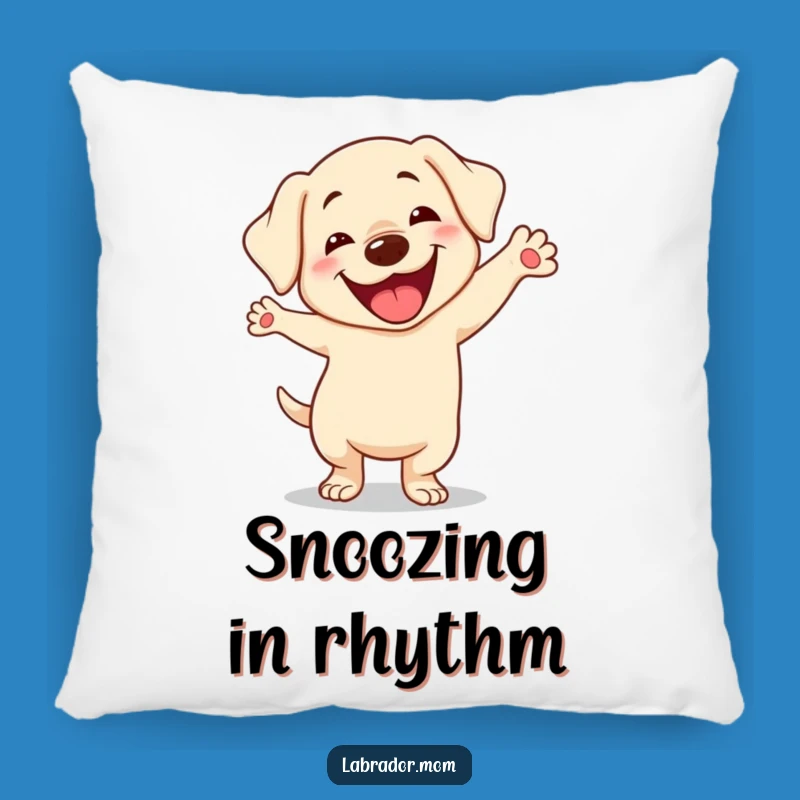Funny Kawaii Labrador Pillow - Cozy Silly Dance Cushion, Comfy Gift