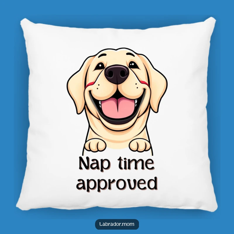 Plush Funny Labrador Grin Pillow - Cozy & Hilarious Comfort for Dog Fans