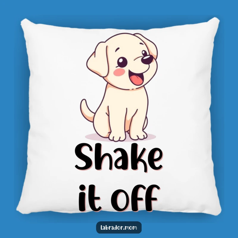 Comfy Funny Kawaii Labrador Tail Wag Pillow - Cute Accent