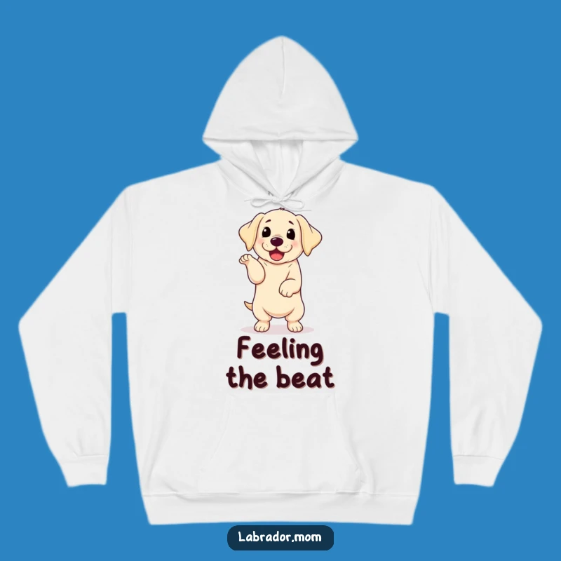 Cozy Funny Kawaii Labrador Happy Dance Hoodie - Warm & Cheerful