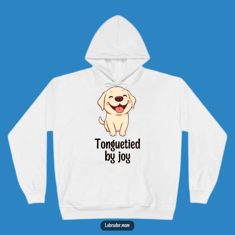 Funny Kawaii Lab Tongue Out Hoodie - Cozy Joy, Perfect Gift