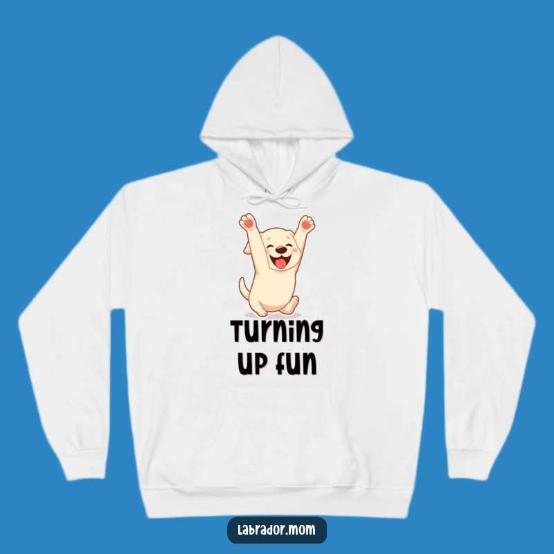 Funny Kawaii Labrador Hoodie - Cozy Somersault Dog Sweatshirt