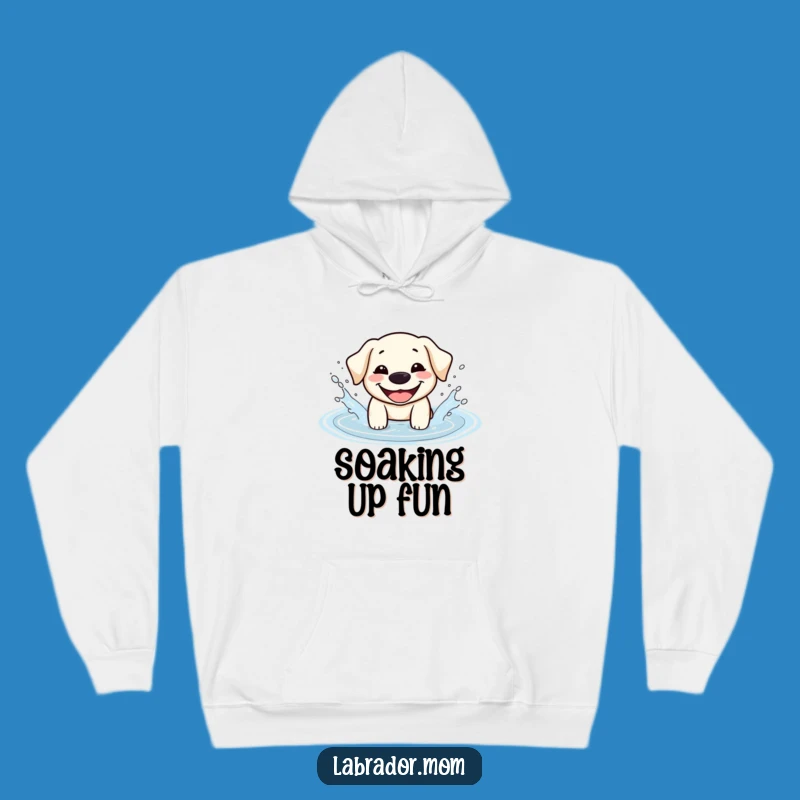 Funny Kawaii Labrador Hoodie - Cozy Splash Dog Sweatshirt Gift