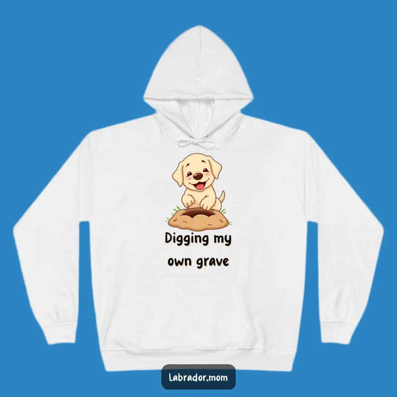 Funny Labrador Hoodie: Cozy and Hilarious Dog Lover Apparel, Big Hole Design