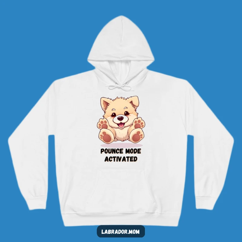 Funny Oversized Paws Hoodie: Cozy Pouncing Puppy Sweatshirt for Dog Lovers Gift