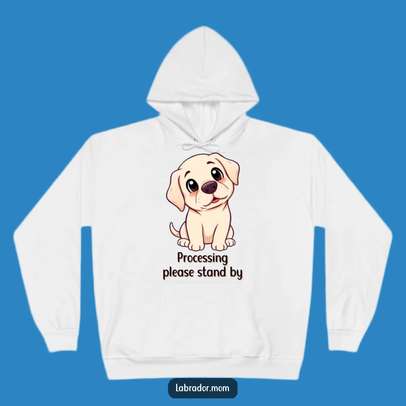 Cozy Funny Kawaii Labrador Surprise Hoodie: Warm Up with Adorable Dog Humor and Gifts