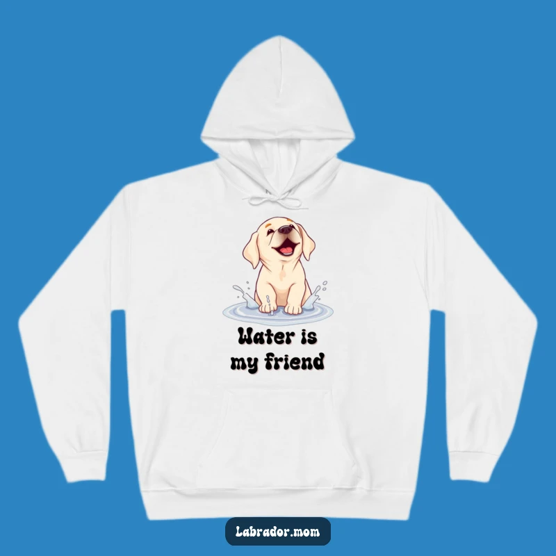 Cozy Funny Muddy Puddle Labrador Hoodie - Warm & Hilarious Dog Lover Gift