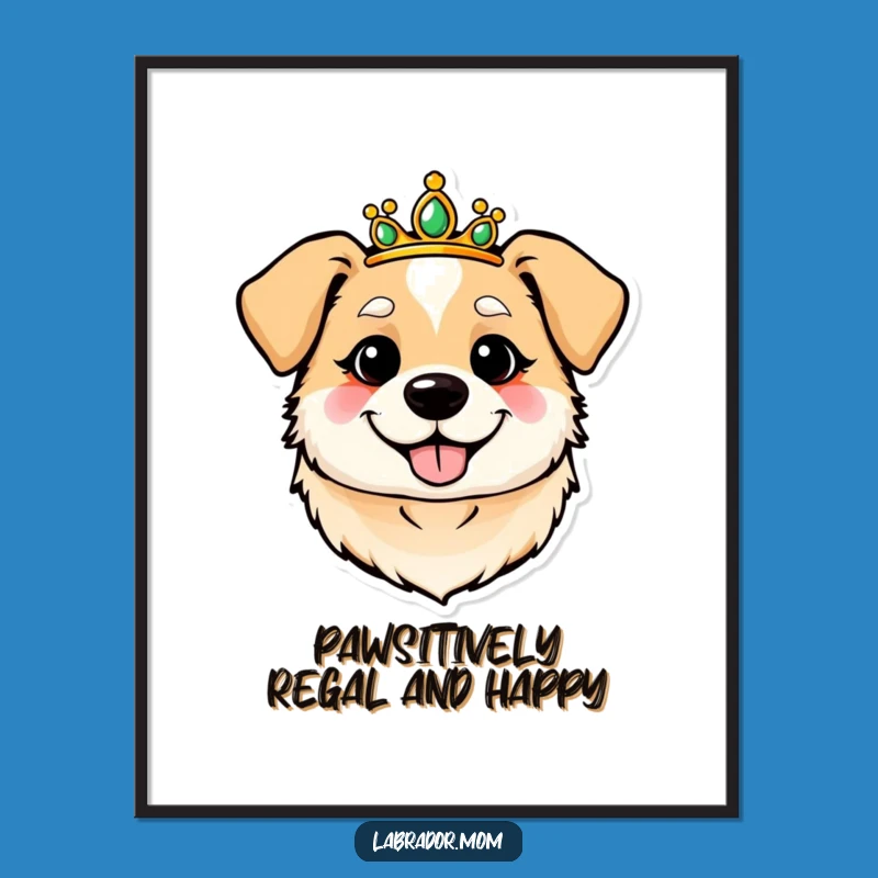 Free Printable Dog Wall Art: Royal, Funny Downloadable Decor for Dog Lovers