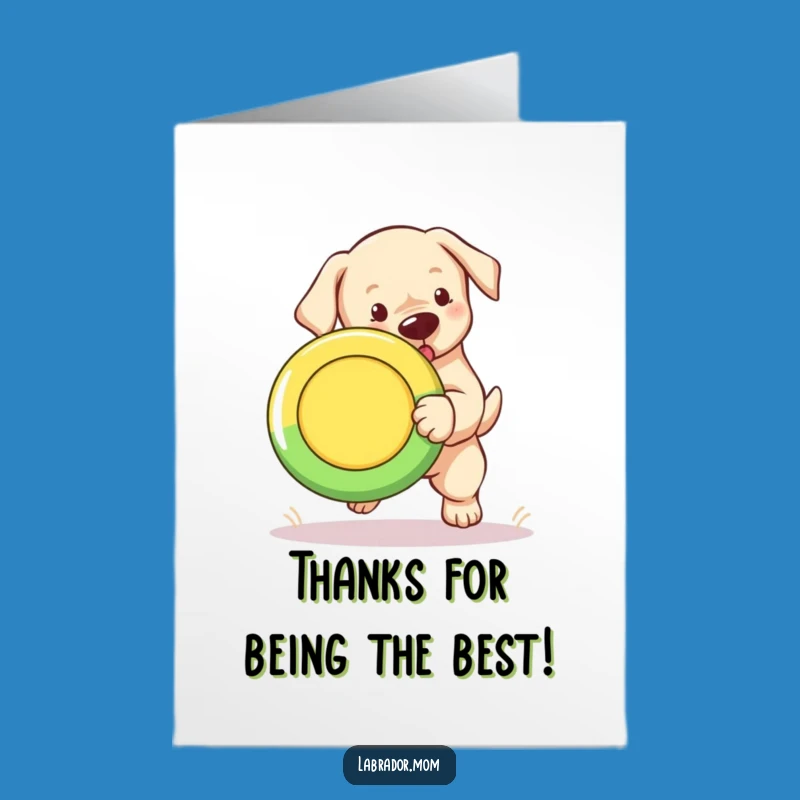Free Printable Lab Thank You Card: Funny Fetching Downloadable Gift