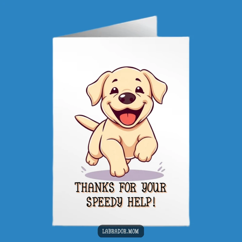 Free Printable Thank You Card: Kawaii Lab Zoomie Funny Downloadable Gift