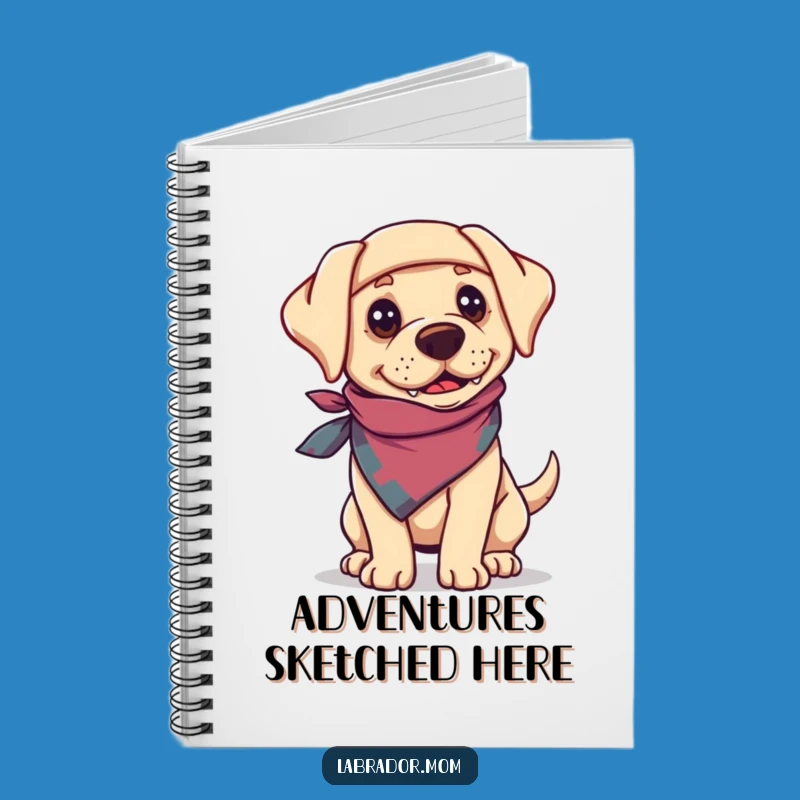 Funny Adventure Labrador Bandanna Notebook: Jot Down Your Quests in Style Gift