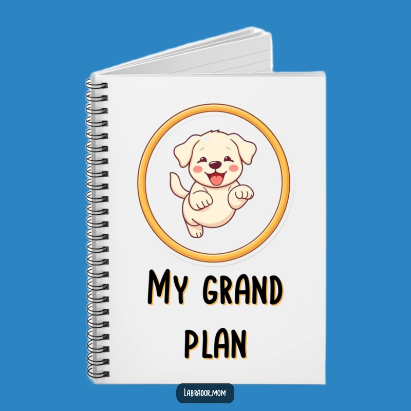 Funny Kawaii Labrador Notebook: Jot Down Ideas, Dog Hoop Jump Notes!