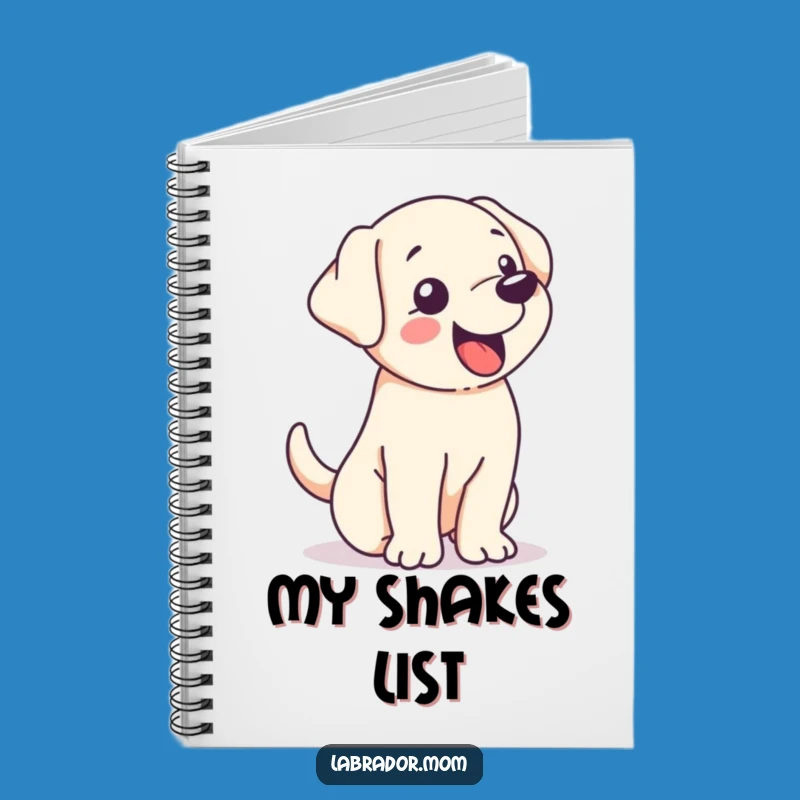 Funny Kawaii Labrador Tail Wag Notebook - Record Your Joyful Thoughts