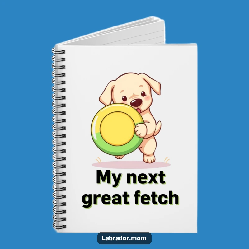 Funny Labrador Puppy Frisbee Notebook: Jot Down Energetic Ideas