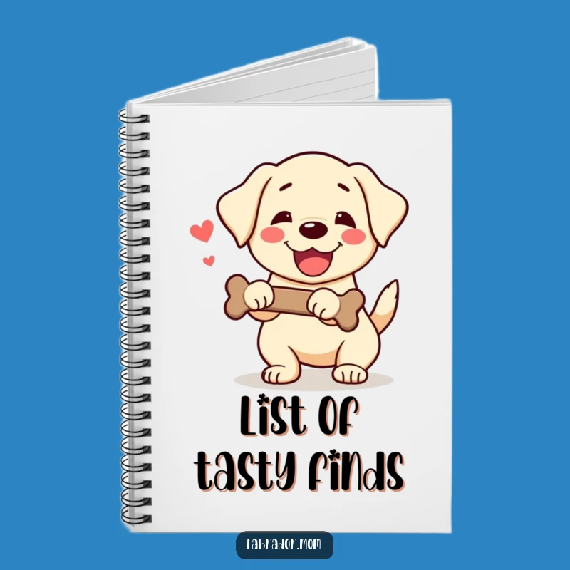 Funny Kawaii Labrador Notebook: Happy Thoughts, Bone Journal