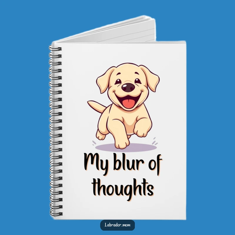 Funny Kawaii Lab Zoomie Notebook: Energetic Dog Journal for Your Thoughts