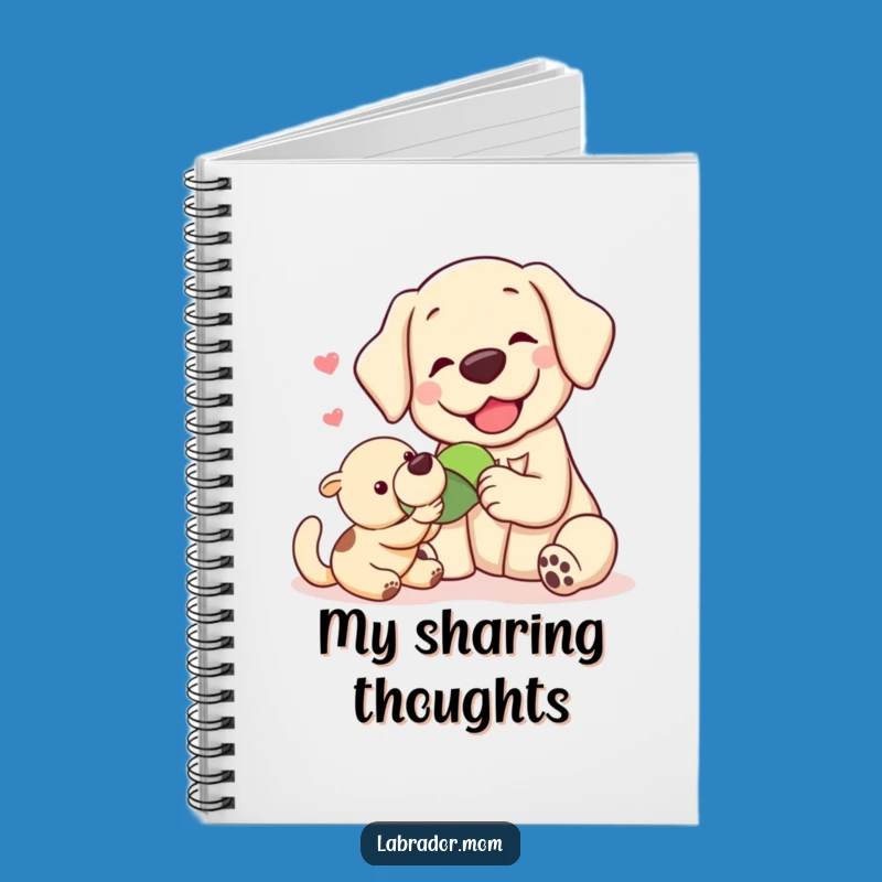 Funny Kawaii Labrador Sharing Notebook: Journal Your Friendships with Hilarious Dog Style, Gift!