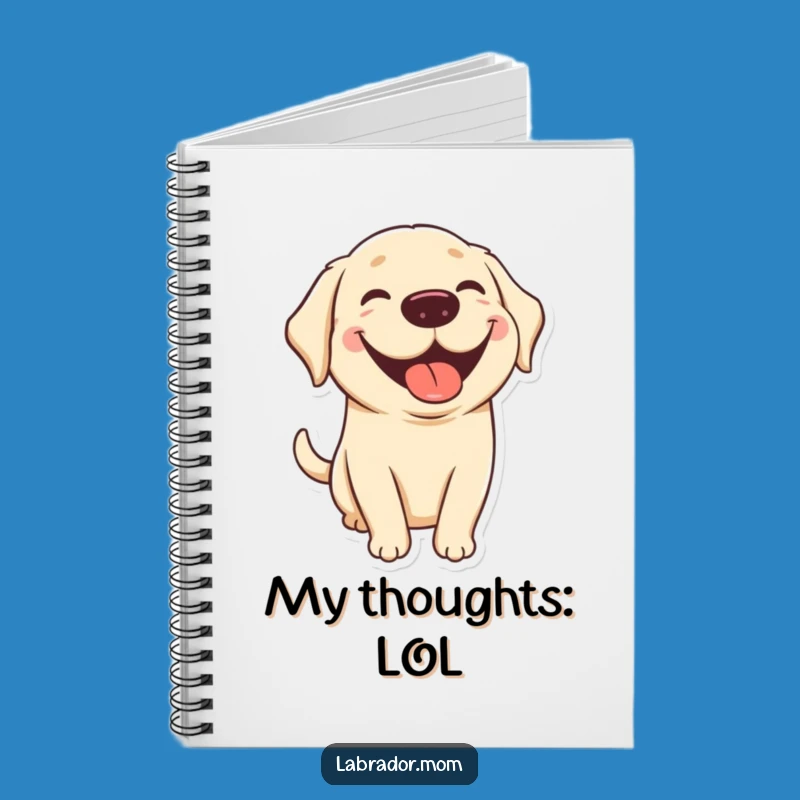 Funny Kawaii Lab Tongue Out Notebook - Jot Down Happy Ideas