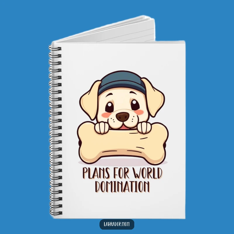 Funny Kawaii Labrador Bone Notebook: Jot Down Notes with Playful Dog Humor