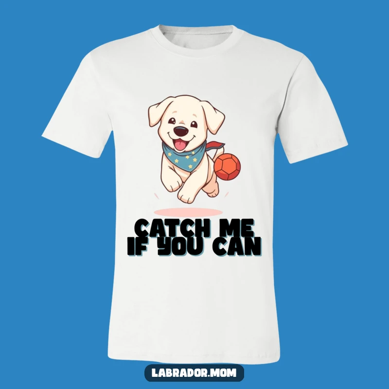 Funny Kawaii Lab T-Shirt: Energetic Dog Hero Tee, Perfect Funny Gift!