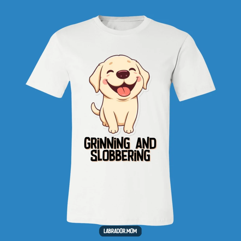 Funny Kawaii Lab Tongue Out T-Shirt - Happy & Cute, Perfect Gift
