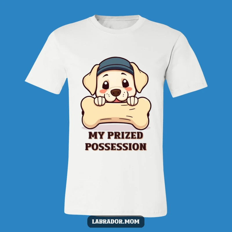 Funny Kawaii Labrador Bone T-Shirt: Hilarious Dog Apparel with a Playful Surprise