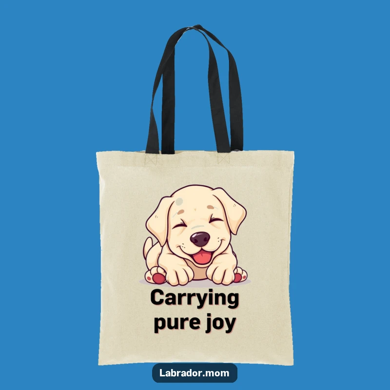 Funny Kawaii Labrador Puppy Tumbling Tote Bag - Carry Your Fun Around