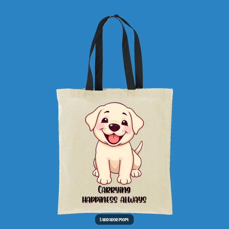 Funny Happy Labrador Cub Tote Bag - Wagging Tail Style, Practical Gift!