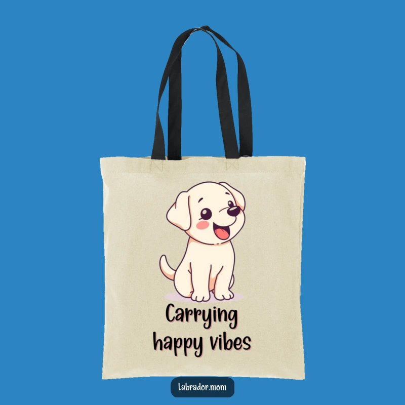 Funny Kawaii Labrador Tail Wag Tote Bag - Carry the Happiness