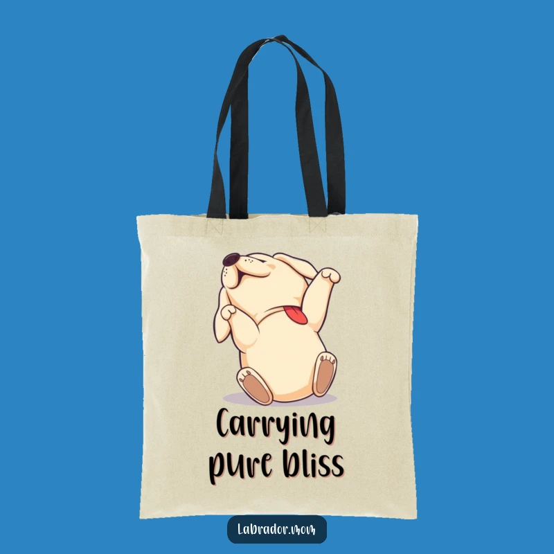 Funny Labrador Joy Tote Bag: Happy Dog Accessory, Awesome Gift